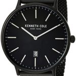 Kenneth Cole New York Men’s ‘Classic’ Quartz Stainless Steel Dress Watch, Color Black (Model: KC15057012)
