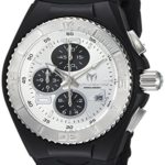 Technomarine Men’s ‘Cruise’ Quartz Stainless Steel and Silicone Casual Watch, Color Black (Model: TM-115269)
