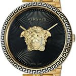 Versace Women’s ‘PALAZZO EMPIRE’ Swiss Quartz and Stainless Steel Casual Watch, Color:Gold-Toned (Model: VCO100017)