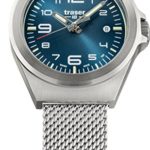traser P59 Essential S Blue Dial Milanese Stainless Steel Band Unisex Watch 108203