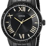 GUESS Women’s U0329L5 Classic Black & Gold-Tone Watch with Roman Numerals