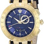Versace Men’s 29G70D282 S282 V-Race Get Alarm Analog Display Quartz Blue Watch