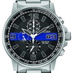Citizen Men’s Thin Blue Line Watch Chronograph 200M WR Eco Drive CA0291-59E