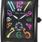 Ritmo Mundo Swiss Quartz Stainless Steel and Leather Casual Watch, Color Black (Model: 2621/5)