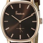 Freelook Men’s HA1908RG-2 Rivoli Rose Gold Plated Stainless Steel Case Brown Dial Brown Leather Band Watch
