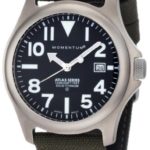 Momentum Men’s 1M-SP00B6G “Atlas” Titanium Watch with Brown Canvas Band
