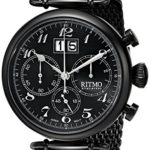 Ritmo Mundo Unisex 702/5 Black Corinthian Analog Display Quartz Black Watch
