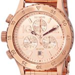 Nixon Women’s A4041044 38-20 Stainless Steel Chronograph Watch, Rose Gold
