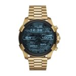 Diesel On Men’s Full Guard Gold-Tone Stainless Steel Smartwatch DZT2005, Color Gold-Tone