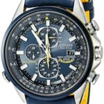 Citizen Men’s Eco-Drive Blue Angels World Chronograph Atomic Timekeeping Watch with Day/Date, AT8020-03L