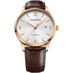 Louis Erard Men’s 1931 40mm Brown Leather Band Rose Gold Plated Case Automatic Watch 69219PR11.BRC80