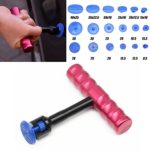 ZHUOTOP Car 18Pcs Tabs & T-Bar Set Hammer Puller Lifter Paintless Dent Pit Repair Tool