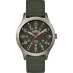 Timex Unisex TW4B13900 Expedition Scout 36 Green/Black Nylon Strap Watch