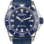 Armand Nicolet Men’s Diver Automatic Watch Blue with Rubber Bracelet A480AGU-BU-GG4710U