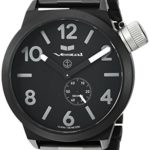 Vestal ‘Canteen Metal’ Quartz Stainless Steel Casual Watch, Color Black (Model: CNT453M06.3BKM)