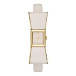 kate spade new york Goldtone Kenmare Ivory Leather Watch