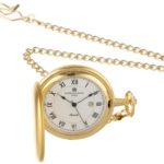 Charles-Hubert, Paris 3939 Classic Collection Gold Plated Brass Pocket Watch