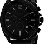 Fossil Men’s Privateer Sport Chronograph Black IP Stainless Steel Watch