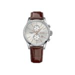 Hugo Boss Jet Silver / Brown Leather Analog Quartz Chronograph Men’s Watch 1513280