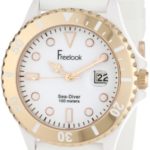 Freelook Men’s HA1433RG-9 Sea Diver Jelly White with Rose Gold Bezel Watch