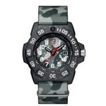 Luminox Men’s ‘SEA’ Swiss Quartz Stainless Steel and Nylon Casual Watch, Color Grey (Model: 3507.PH)
