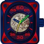 Ritmo Mundo ‘Hulk’ Japanese Automatic Stainless Steel and Silicone Casual Watch, Color: (Model: 1300/5 Blue)