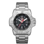 Luminox Men’s ‘SEA’ Swiss Quartz Stainless Steel Casual Watch, Color:Silver-Toned (Model: 3252)