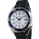 Momentum Men’s Quartz Stainless Steel and Rubber Casual Watch, Color:Black (Model: 1M-DV06W9B)