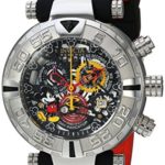 Invicta Men’s ‘Disney Limited Edition’ Swiss Quartz Stainless Steel and Silicone Casual Watch, Color Two Tone (Model: 22733)