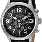 Nautica Men’s NAD14516G NCC 01 Chrono Analog Display Quartz Black Watch