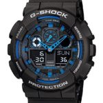 Casio G-Shock GA100-1A2 Ana-Digi Speed Indicator Black Dial Men’s Watch