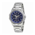 Seiko Men’s SSC141 Stainless Steel Solar Watch with Blue Dial