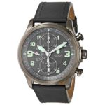 Victorinox Men’s 241526 “Infantry” Stainless Steel Automatic Watch with Grey Leather Band