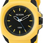 Nixon Men’s ‘Ruckus’ Quartz Rubber and Polyurethane Casual Watch, Color:Yellow (Model: A349-887-00)