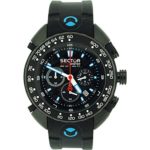 Sector Shark Master Gents Chronograph Black Silicone Strap Watch R3271678125