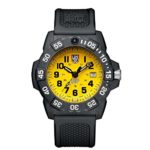 Luminox Men’s ‘SEA’ Swiss Quartz Stainless Steel and Rubber Casual Watch, Color Black (Model: 3505.SC.SET)