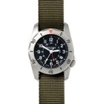 Bertucci 12118 A-2TR Vintage GMT Men’s Watch Olive 40mm Titanium Case