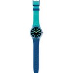 Swatch Men’s Flashwheel SUOS105 Blue Rubber Swiss Quartz Fashion Watch