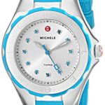 MICHELE Women’s MWW12P000005 Jellybean Analog Display Analog Quartz Silver Watch