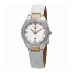 Swiss Legend Women’s ‘Passionata’ Quartz Stainless Steel and Leather Watch, Color White (Model: 10220SM-SR-02-WHT)