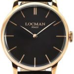 Locman 0251V09RGBKRGPK Black Steel Man Watch