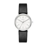 DKNY Women’s Quartz Stainless Steel and Leather Casual Watch, Color:Black (Model: NY2506)