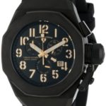 Swiss Legend Men’s 10542-BB-01-GA Trimix Diver Chronograph Black Dial Black Silicone Watch