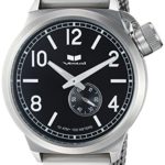 Vestal ‘Canteen Metal’ Quartz Stainless Steel Casual Watch, Color Silver-Toned (Model: CNT453M01.MSVM)