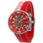 Momo Design Jet Red Chronograph Dial Red Rubber Mens Watch MD1187-RB-03RDRD
