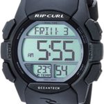 Rip Curl Men’s Quartz Plastic and Polyurethane Sport Watch, Color:Black (Model: A2982BLK1SZ)