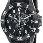 Nautica Men’s NAD17506G NST 19 Analog Display Japanese Quartz Black Watch