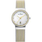 Skagen Women’s Ancher Quartz Two-Tone Stainless Steel Mesh Dress Watch, Color: Silver and Gold-Tone (Model: 355SSGS)