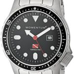 Men’s Sports Watch | Torpedo Pro Dive Watch by Momentum | Stainless Steel Watches for Men | Analog Watch with Japanese Movement | Water Resistant (200M/660FT) Classic Watch – Black / 1M-DV44B0