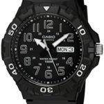 Casio Men’s ‘Diver Style’ Quartz Resin Casual Watch, Color:Black (Model: MRW-210H-1AVCF)